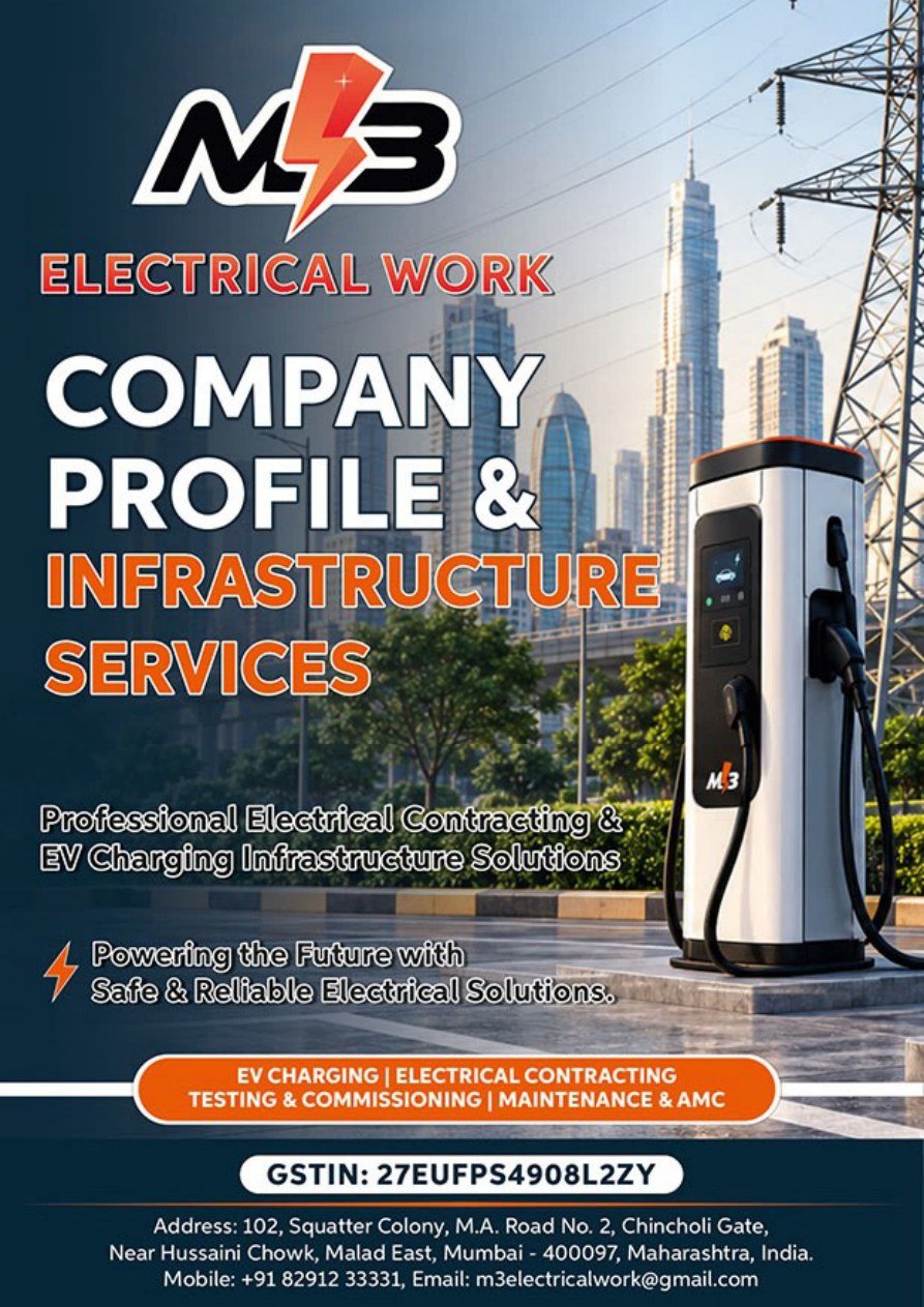 M3 Electrical Work EV charging infrastructure